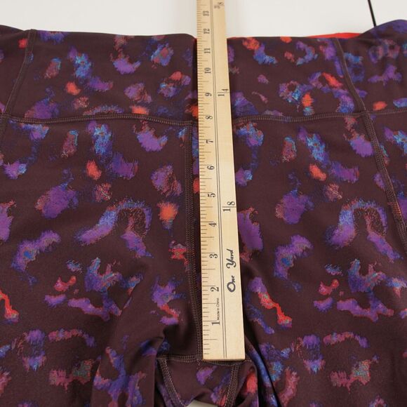 Athleta Rainer Leopard Print Plum Purple Tight Leggings Womens Sz XL - Picture 9 of 13